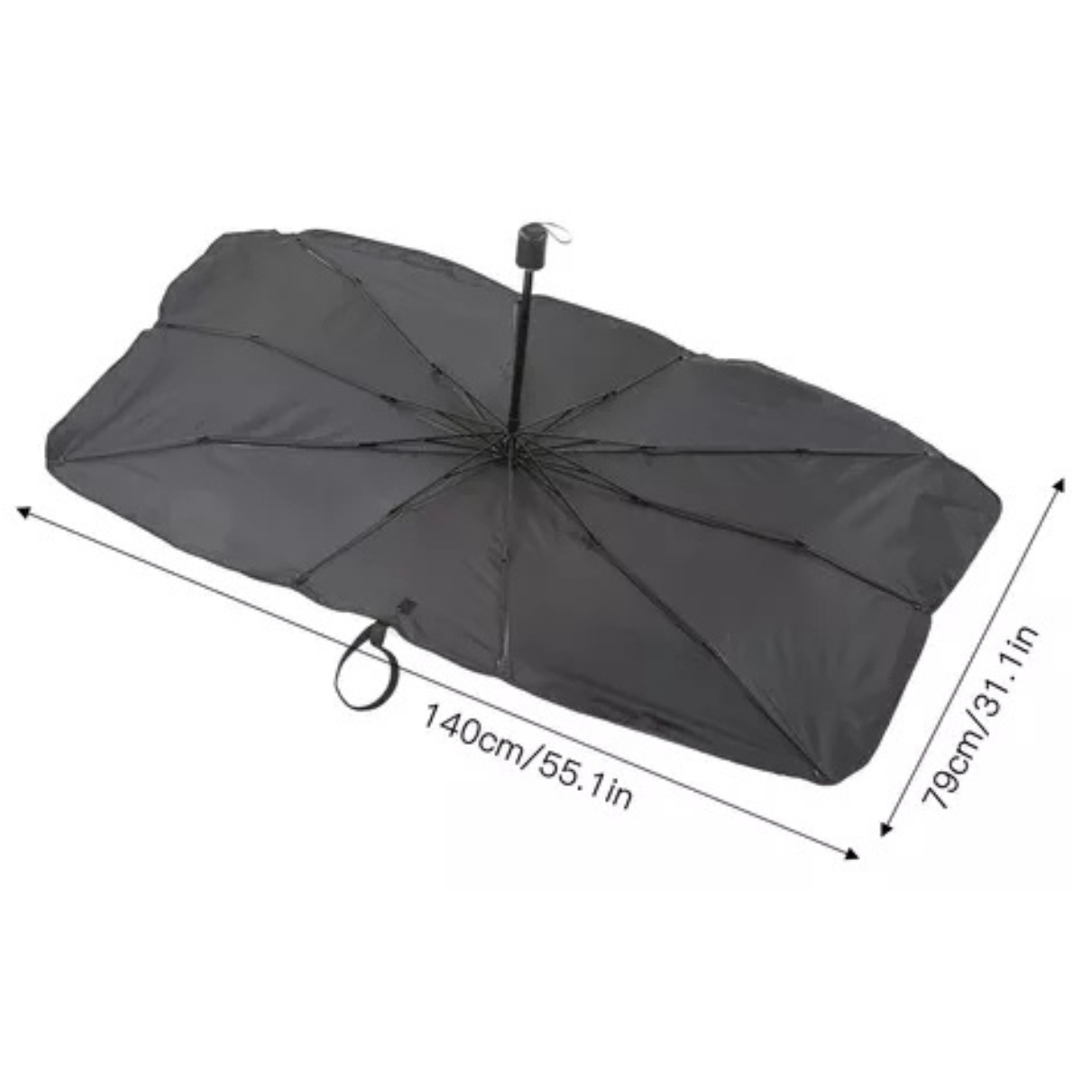 Parasol Plegable para Auto Retráctil