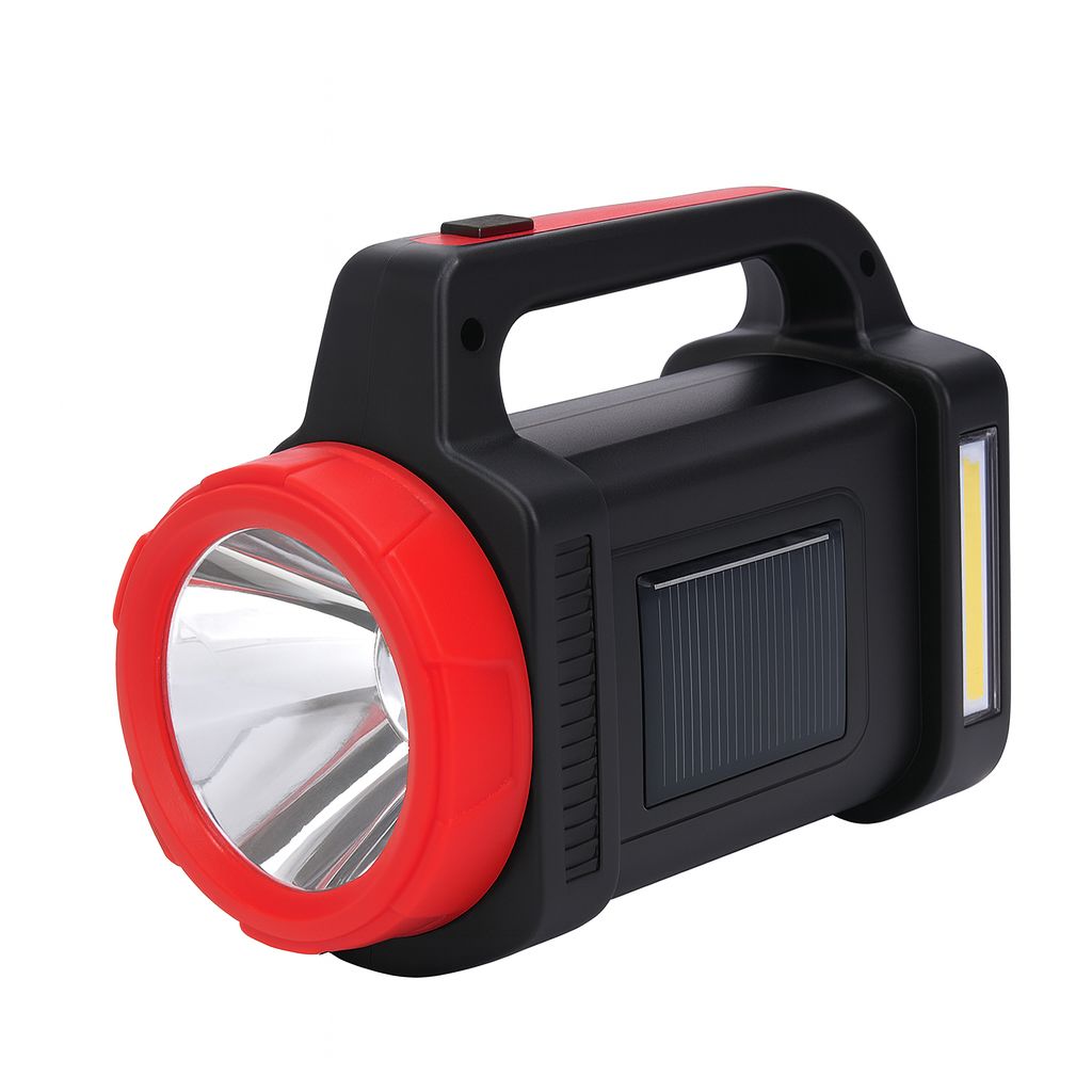 LINTERNA DE MANO SOLAR ROJA