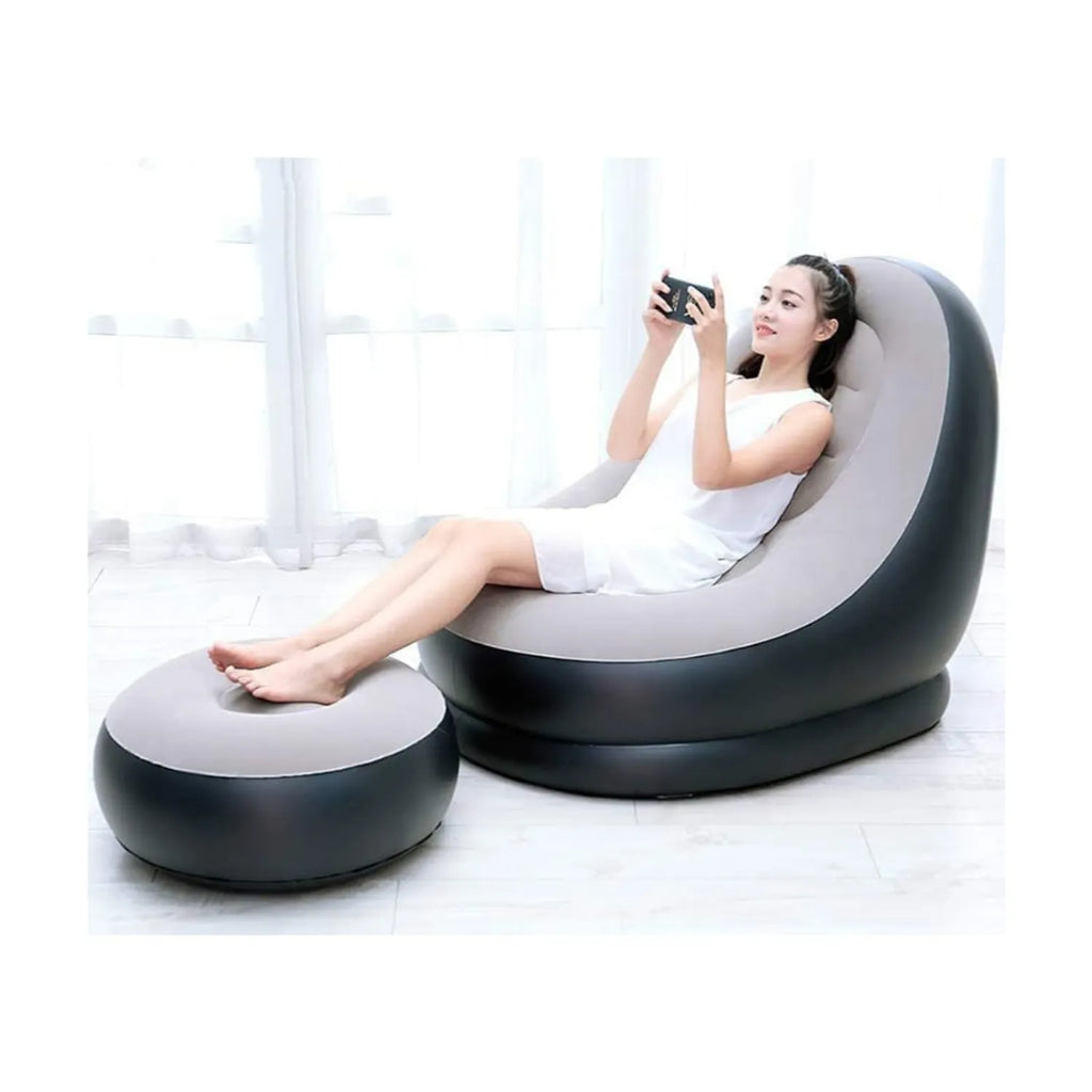 Silla inflable reposa pies